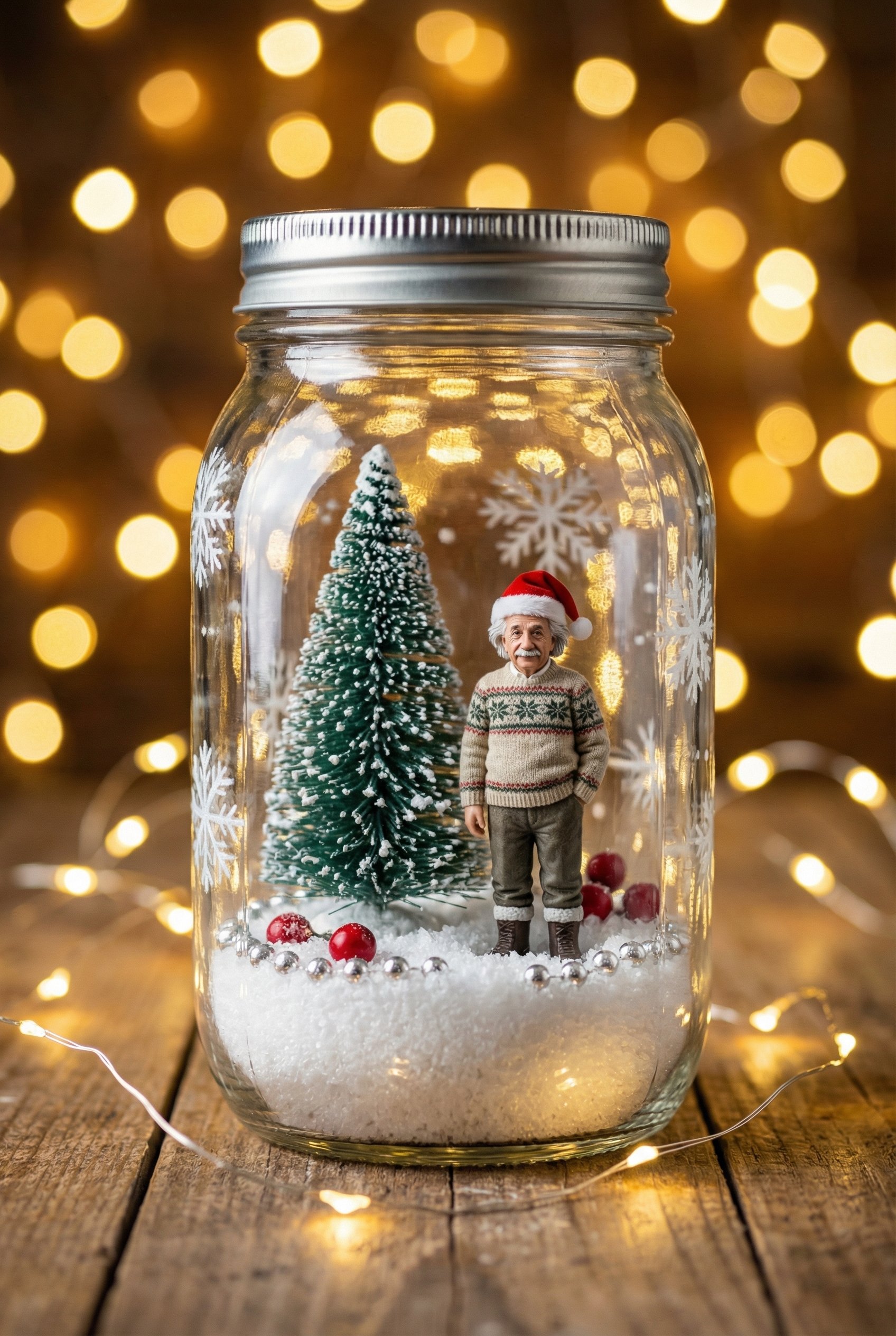 Ultra realistic vertical Christmas photo of a clos